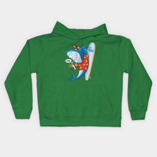 Shark Surfer Kids Hoodie